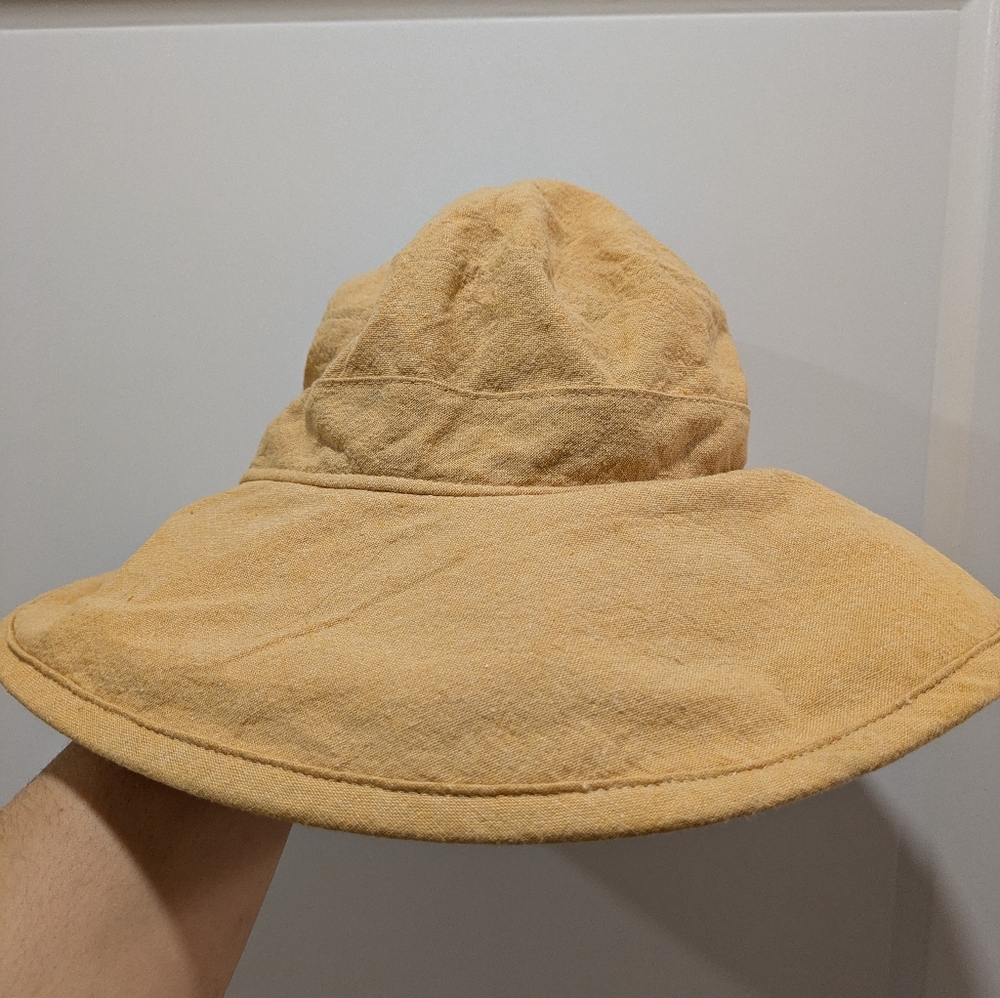 Puffin Gear Sun Protection Classic Linen/Cotton Hat - Wheat XL - Made in Canada